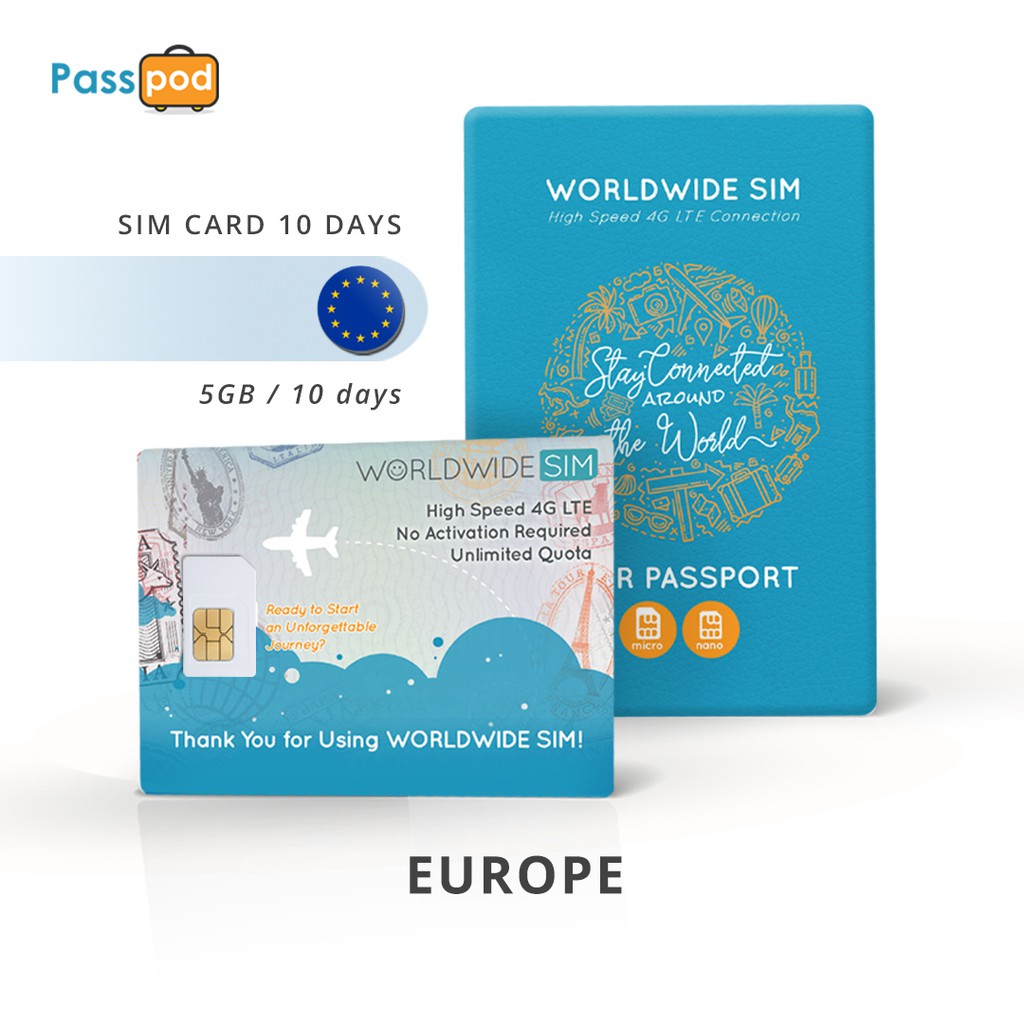 Jual SIM Card Eropa 10 Hari UNLIMITED Simcard Europe Shopee Indonesia