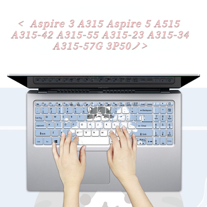 Film Pelindung Keyboard Motif Kartun Bunga Untuk Aspire 3 A315 Aspire 5 A515 A315-42 A315-55 A315-23 A315-34 A315-57P 350g