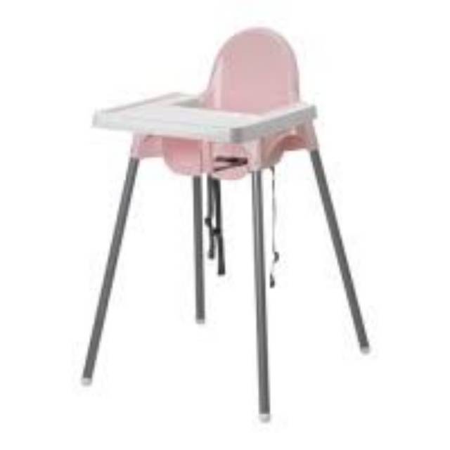 IKEA Antilop baby chair highchair (lengkap dengan tray, kaki, dan seat belt)