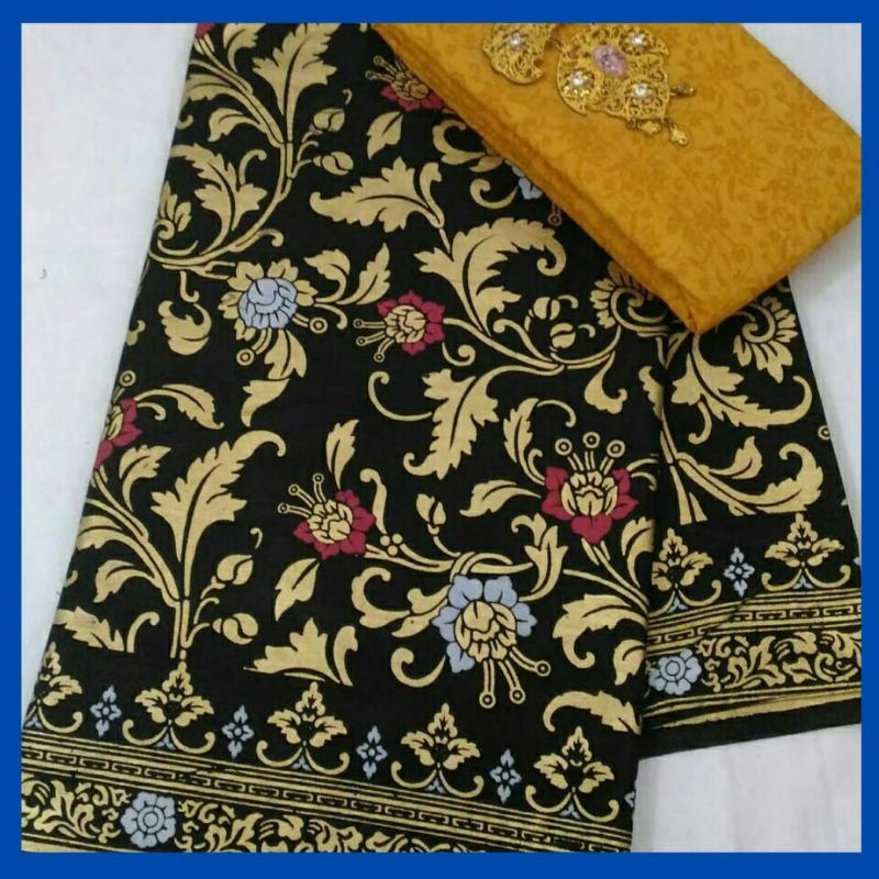 kain batik Prada Pekalongan motif bunga