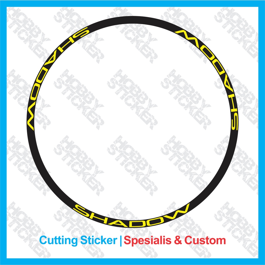 Stiker Shadow Nautilus Sticker Rims 26 27.5 29 700C Custom