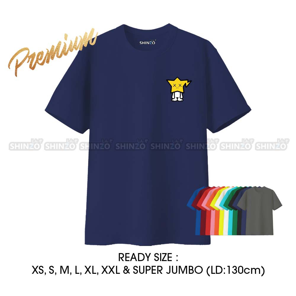 SHINZO - Tshirt Bape - Kaos Oblong Kaws - Streetwear Baju Swag - Kaos Kekinian - Bape x Kaws Tee
