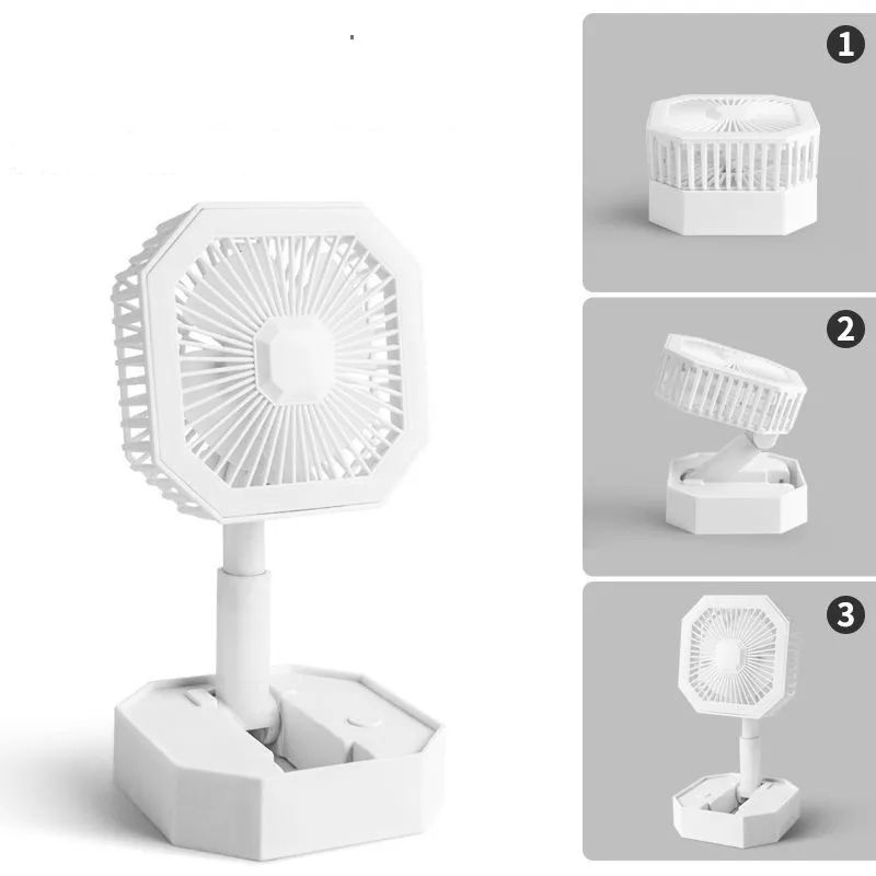 kipas angin Lipat Meja Kantor / Lampu LED Tidur Ruang santai Portable Charger / kipas mini usb pendingin ruangan multi function charging fan