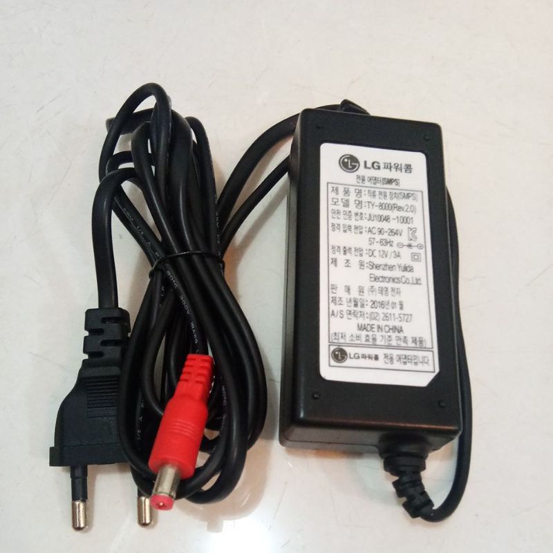 Adaptor 3A 12V LG Korea Slim