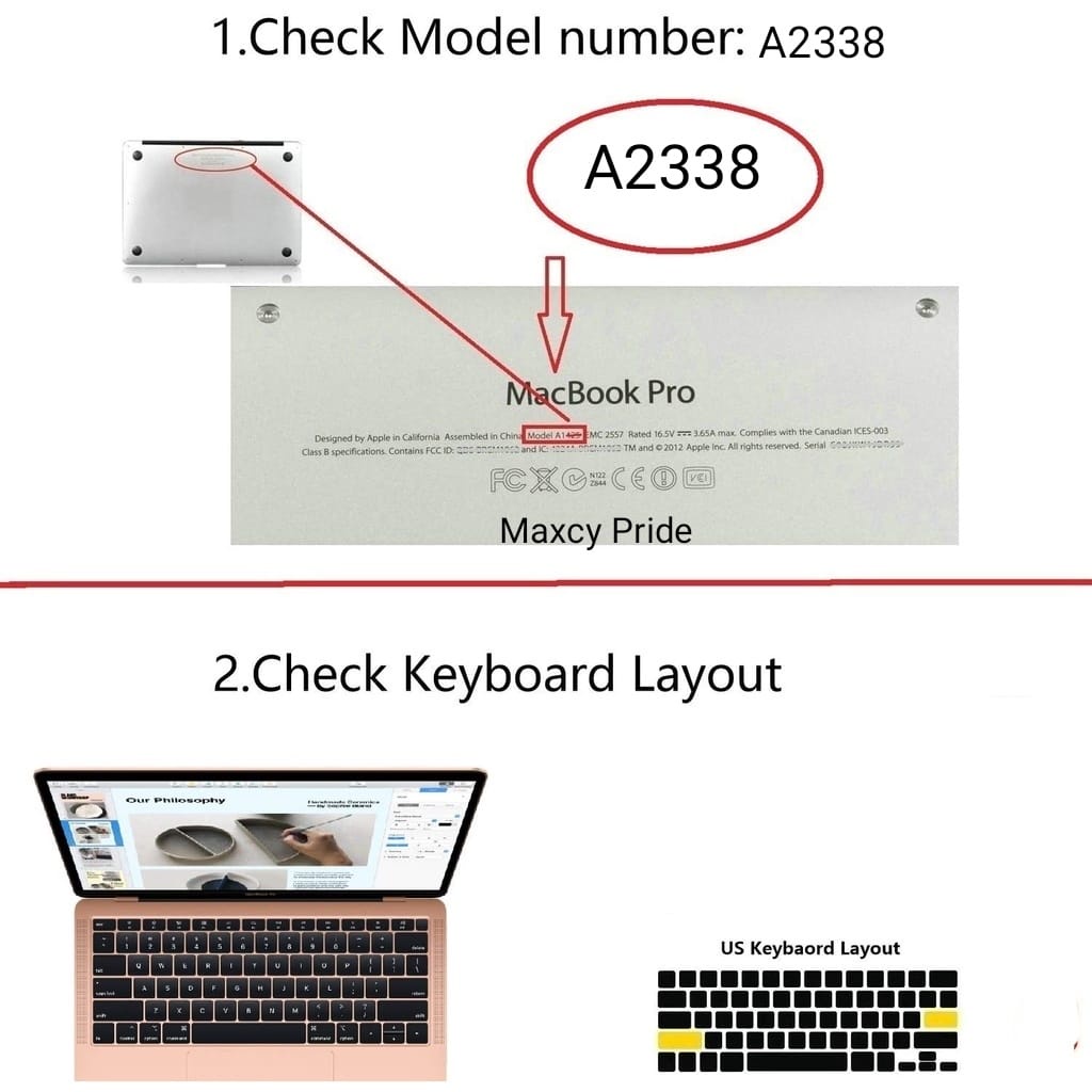 Case Keyboard Bahan Silikon Untuk Macbook Pelindung Keyboard macbook Silicone keyboard protector cover for Macbook Pro / Air M1 M2 Retina