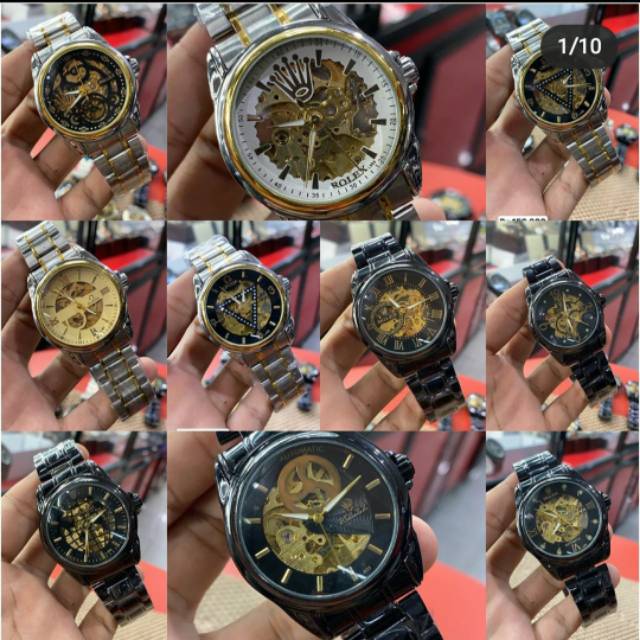 Jam Tangan Pria Otomatis Tanpa Baterai Shopee Indonesia