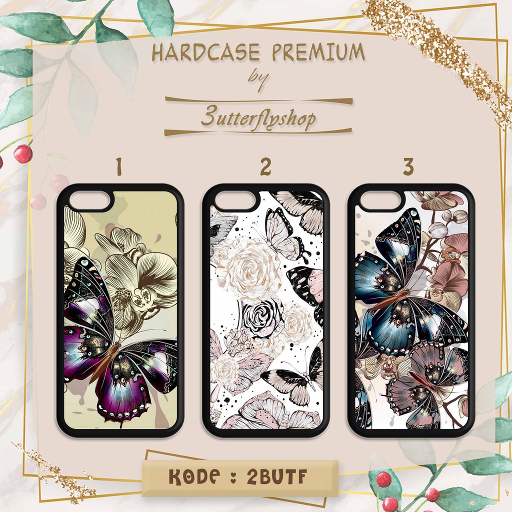 Hardcase ButterFly casing case HP xiaomi samsung iphone oppo vivo realme redmi meizu