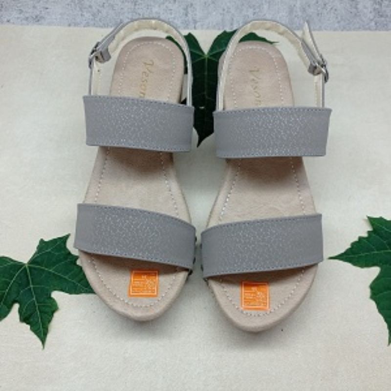 mqstars -Sandal Wedges Wanita Strap Dua 5cm