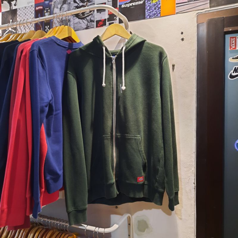 PL zipper hoodie dickies basic hijau