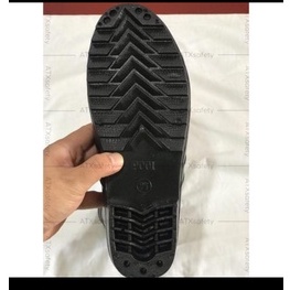 Sepatu Boot Karet Jeep Hitam Boot kerja Proyek Anti Air Banjir Hujan PVC Boot Murah