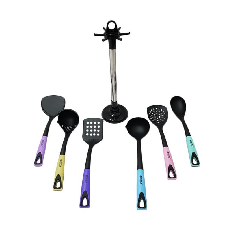 Supra Nylon Utensil Kitchen Tools Set Spatula - Multicolor