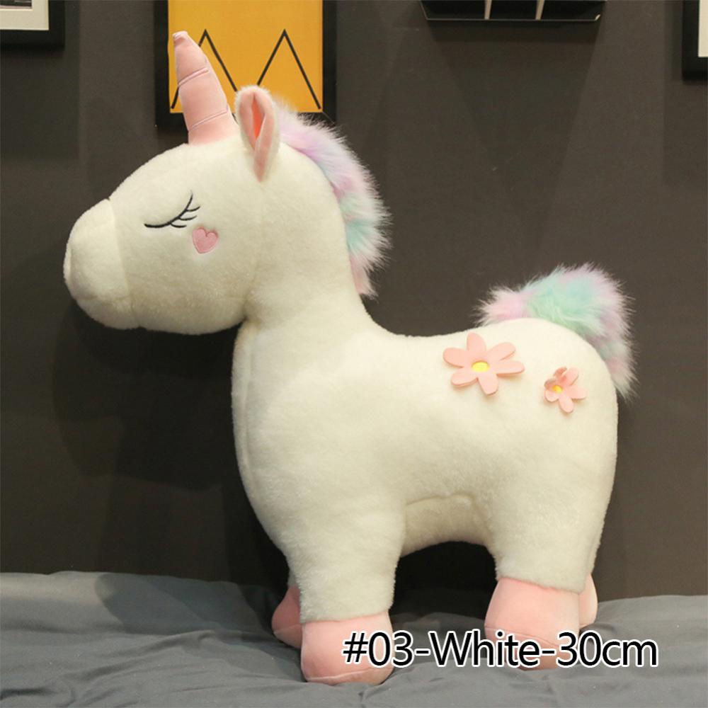 Timekey Mainan Boneka Stuffed Plush Unicorn Lembut 30 / 35cm Untuk Hadiah Natal / Ulang Tahun Anak Perempuan A5W7