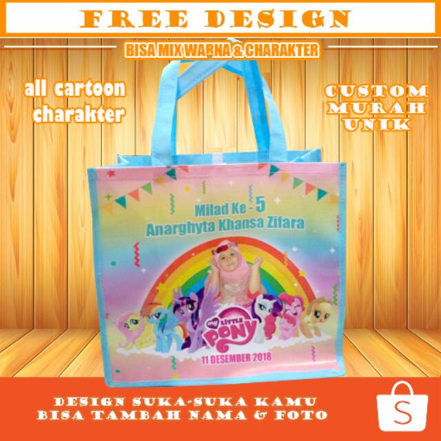 

Tas ulang tahun custom tas aqiqah