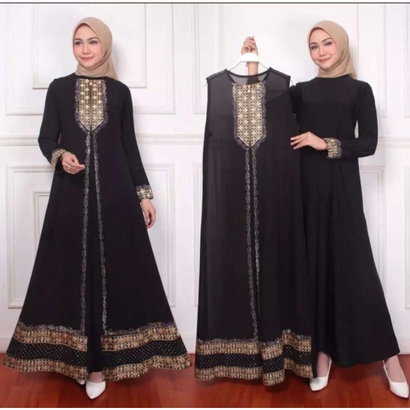 GAMIS ABAYA ROMPI// GAMIS ABAYA CERUTI//GAMIS ROMPI PESTA