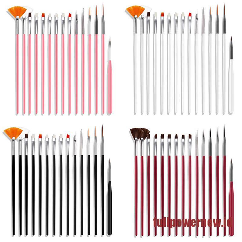 【COD】Nail Brush For Manicure Gel Brush For Nail Art 15Pcs/Set Nail Brush Gel Brush