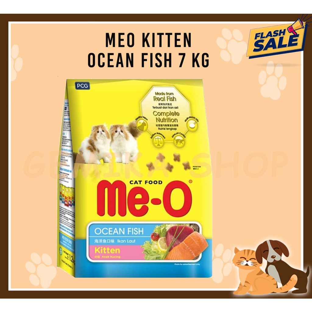 MEO DRY KITTEN OCEAN FISH 7KG [ MAKANAN KUCING KERING ]