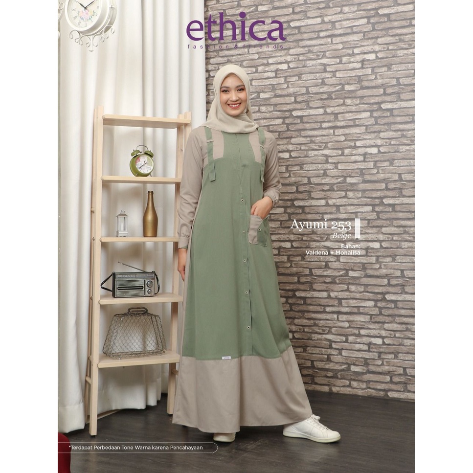 GAMIS TERBARU 2021 ETHICA AYUMI 253 BEIGE