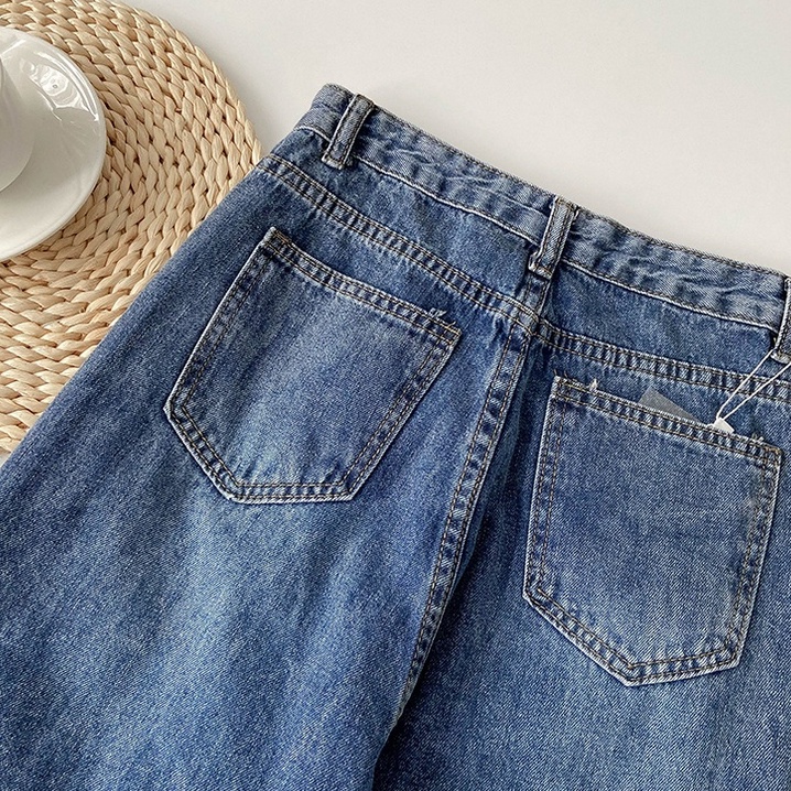 Denim Kulot Celana  Panjang Wanita /Celana Jeans High Waist Jeans