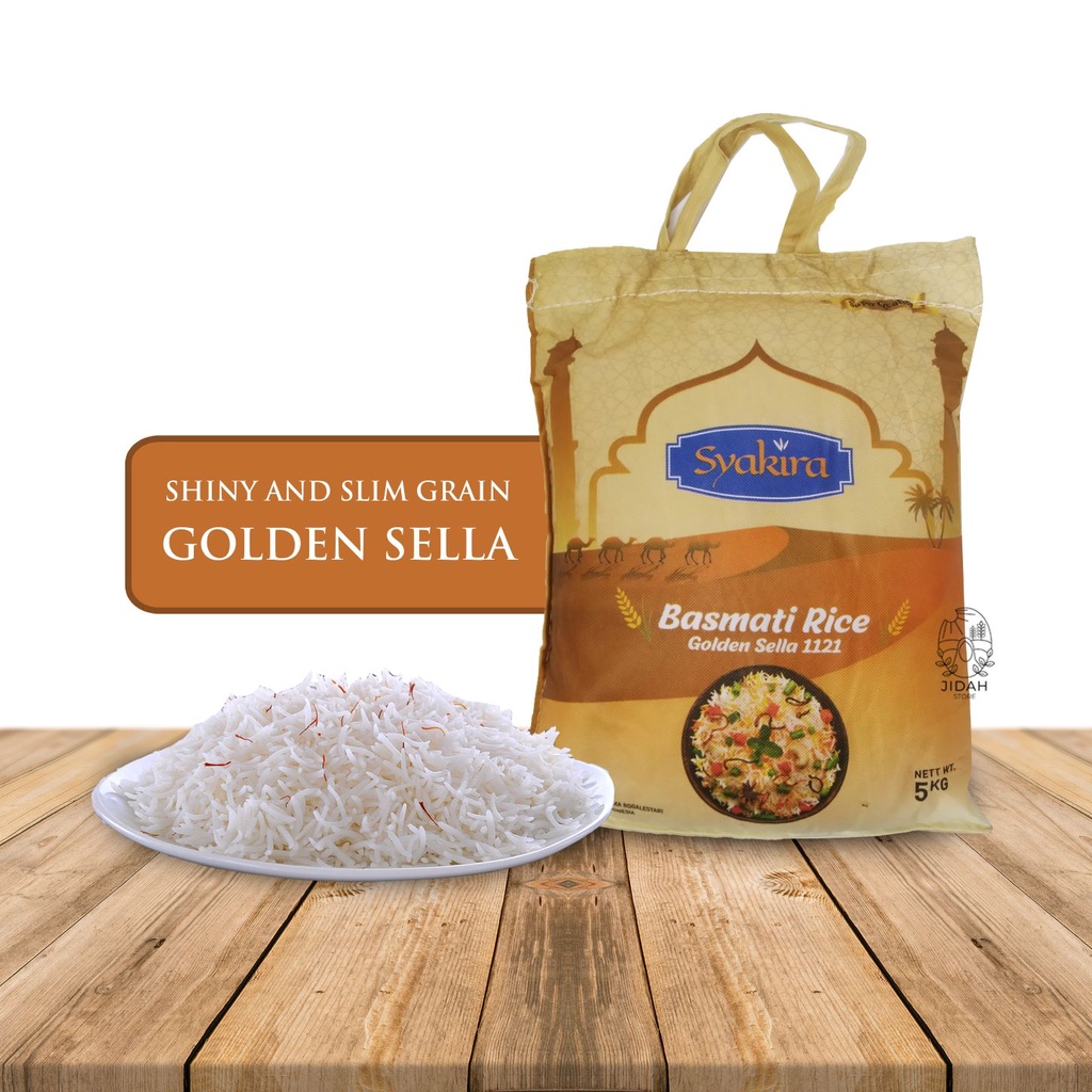 Beras basmati 1kg gold premium orginal syakira import india beras mati basmati rice beras brasmati 1