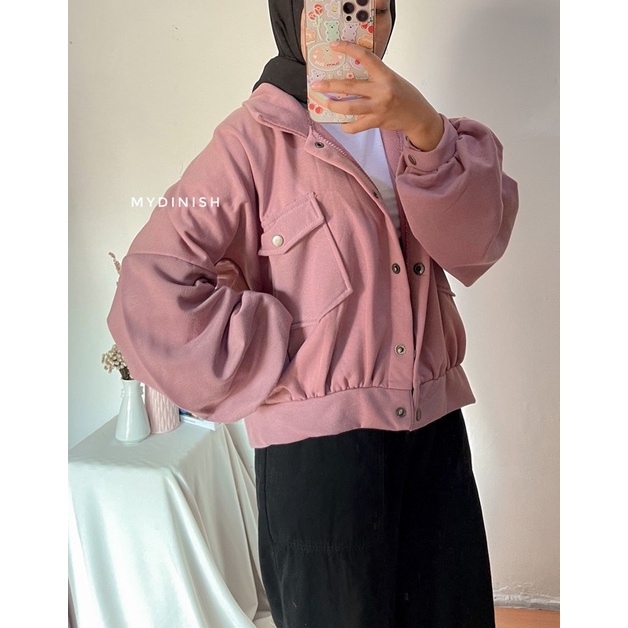 Ayana Pocket oversize - Atasan Wanita berkerah