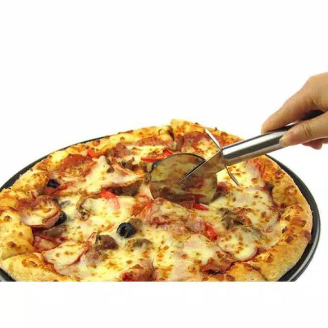 

Big Sale Pizza Cutter Roller Pisau Roda Pemotong Pizza Stainless Steel Big Sale