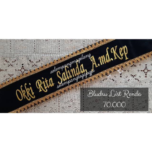 SELEMPANG WISUDA BLUDRU LIST RENDA