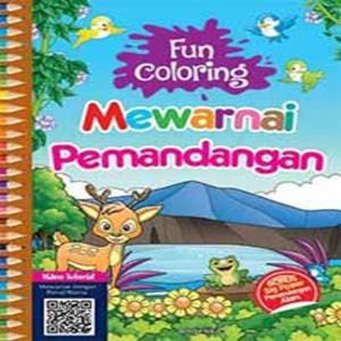 Fun Coloring Mewarnai Pemandangan Plus Poster