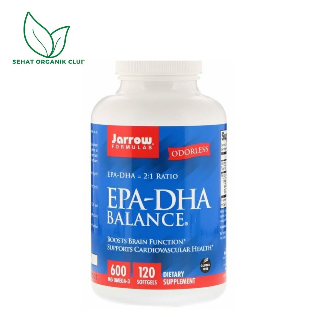Jarrow Formulas EPA-DHA Balance 600 mg Omega 3 120 Softgels