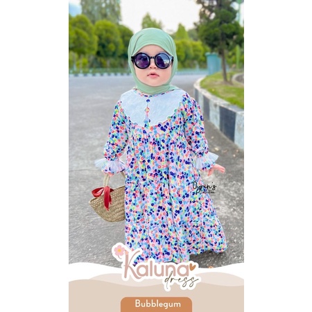 Kaluna Dress Oyrins | Baju Anak | Gamis Anak | Jilbab Anak | Hijab Anak | Dress Anak | Pakaian Anak