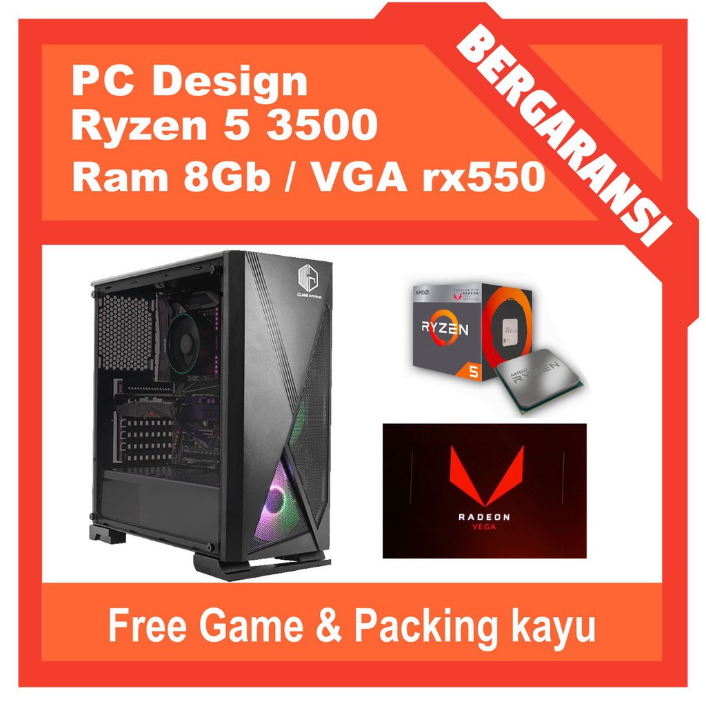 PC GAMING AMD RYZEN 5 Bestseller | SSD 256 GB | HDD FULLGAME