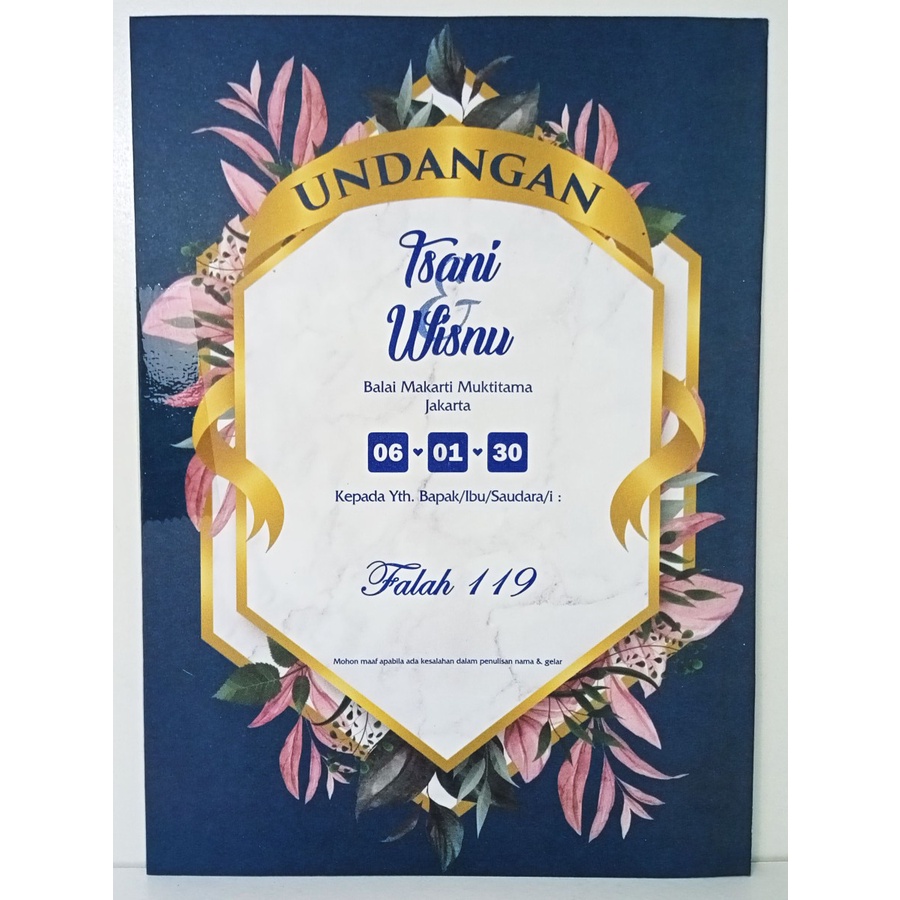 

Blangko Undangan Pernikah Falah 119 Free File Setting Harga Murah