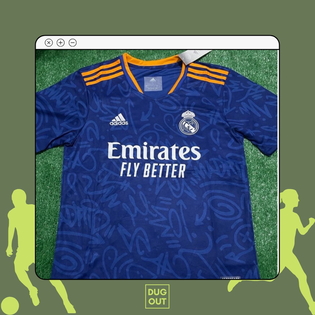 Jersey Real Madrid Away 2021/2022 Grade Original