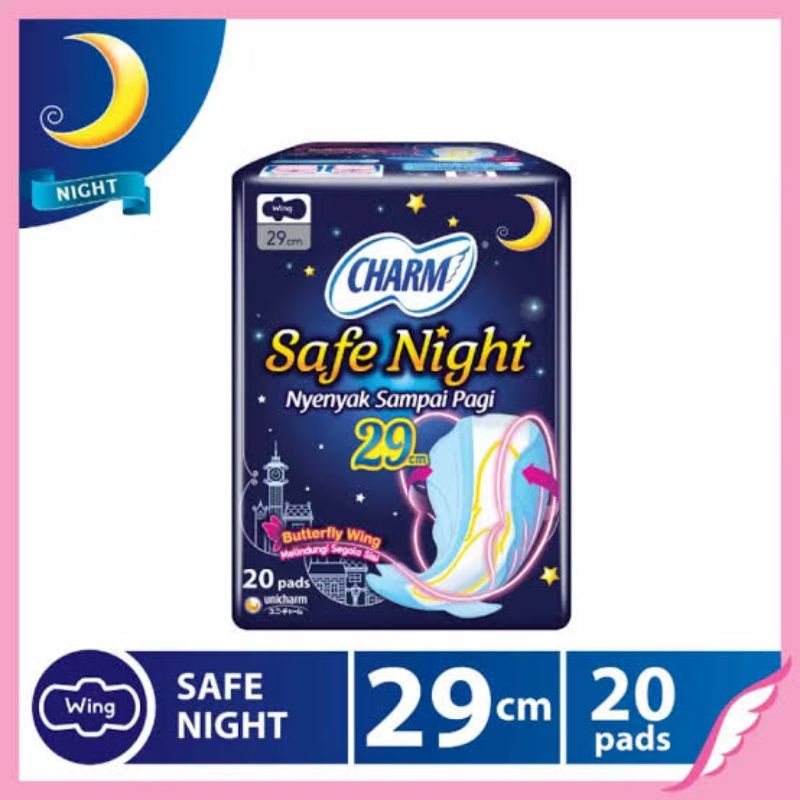 Charm 29cm isi 20 pads / Charm Safe Night