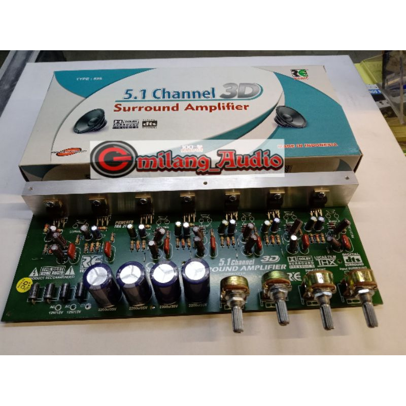 KIT AKTIP POWER AMPLIFIER 5.1 CHANNEL 3D SURROUND