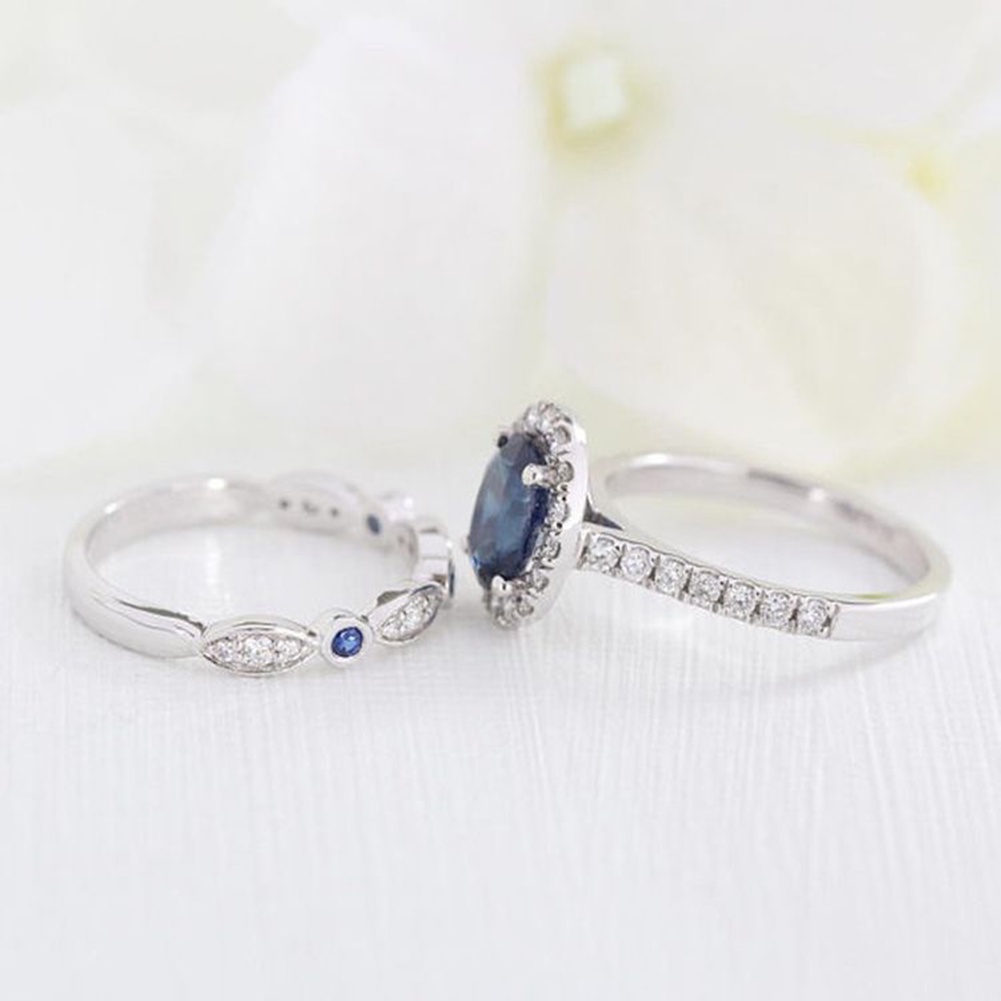 Hu Hu Hu Hu Hu Alat Bantu Pasang Kacamata♡ Cincin Lapis Silver Dengan Batu Sapphire Imitasi Untuk Wanita