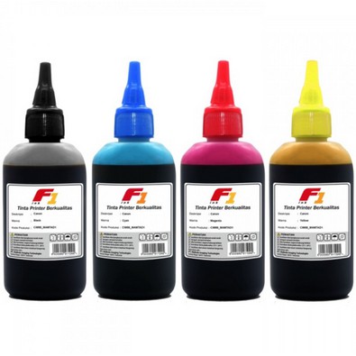 Tinta Botol Dye Base F1 100ml Refill Cartridge Printer Canon IP2770 TS307 MP287 MG2570 E400 MX497