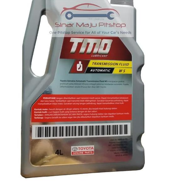 Update TMO ATF WS 4 Ltr Oli Transmisi Matic Mobil TOYOTA AGYA - TOYOTA CALYA - TOYOTA VIOS - TOYOTA 