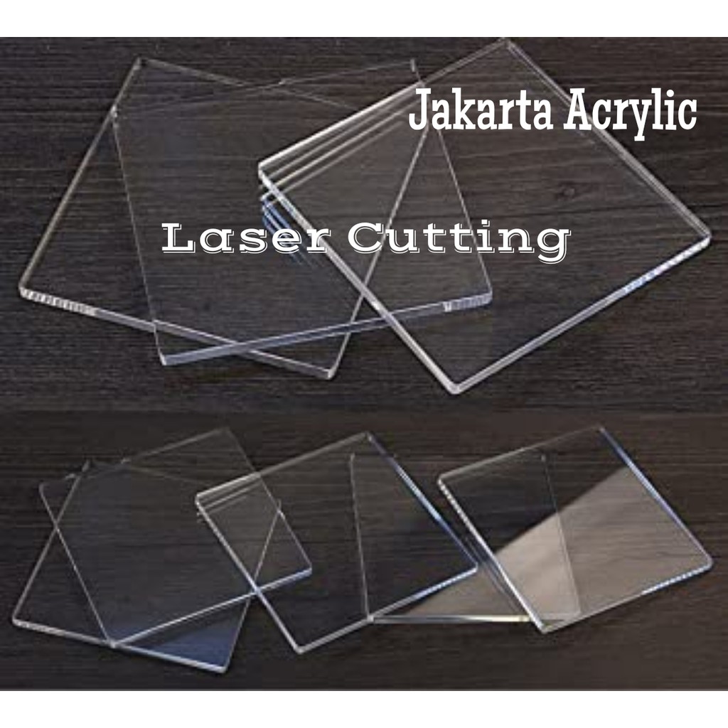 Acrylic 4mm Bening Clear Transparan Akrilik Custom Lasercut Termurah