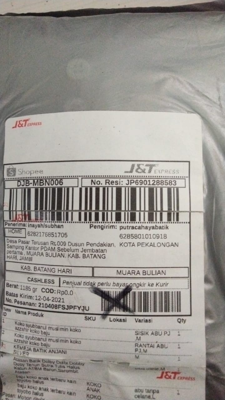 Kemeja Batik Anjani Silver