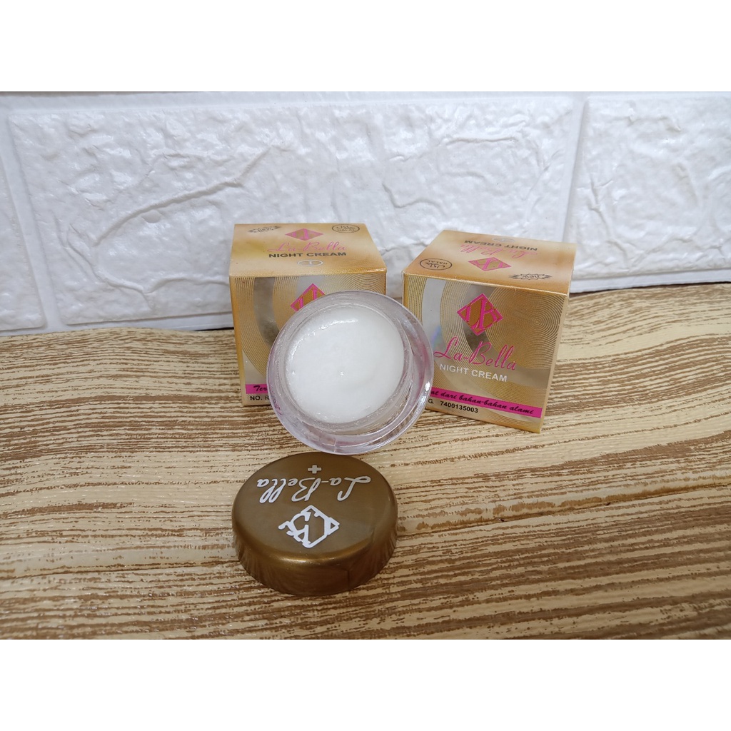 (12PCS 6 Mlm 6 Siang) Cream La Bella Original Vit E Asli Labella Day and Night/Krim La Bella