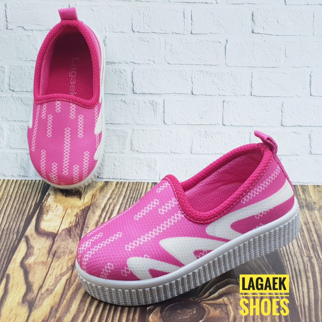 Sepatu Anak Perempuan Usia 1 2 3 4 5 Tahun Slip On Bahan Bagus Reject Layak Pakai - Sepatu Anak Cewek [SEPATU REJECT]