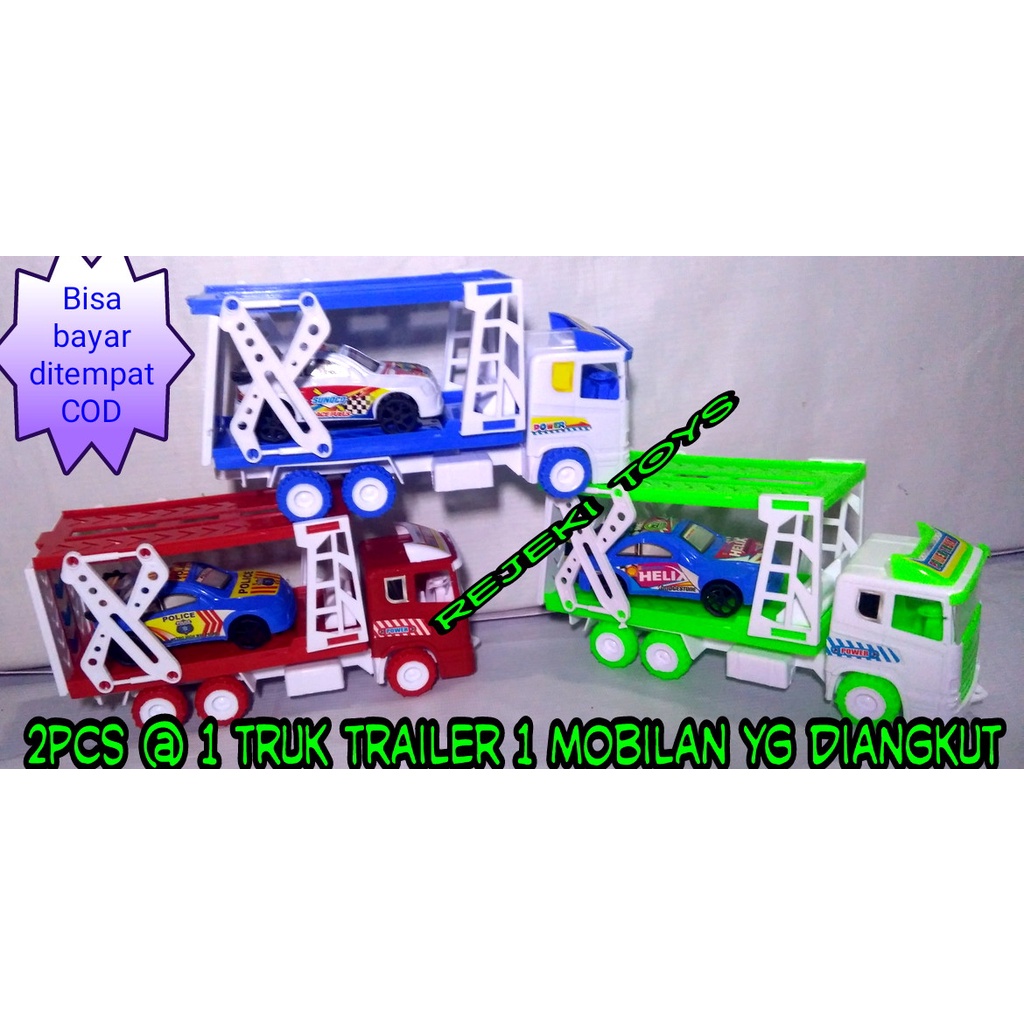 mobilan truk trailer // kontainer pengangkut mobil