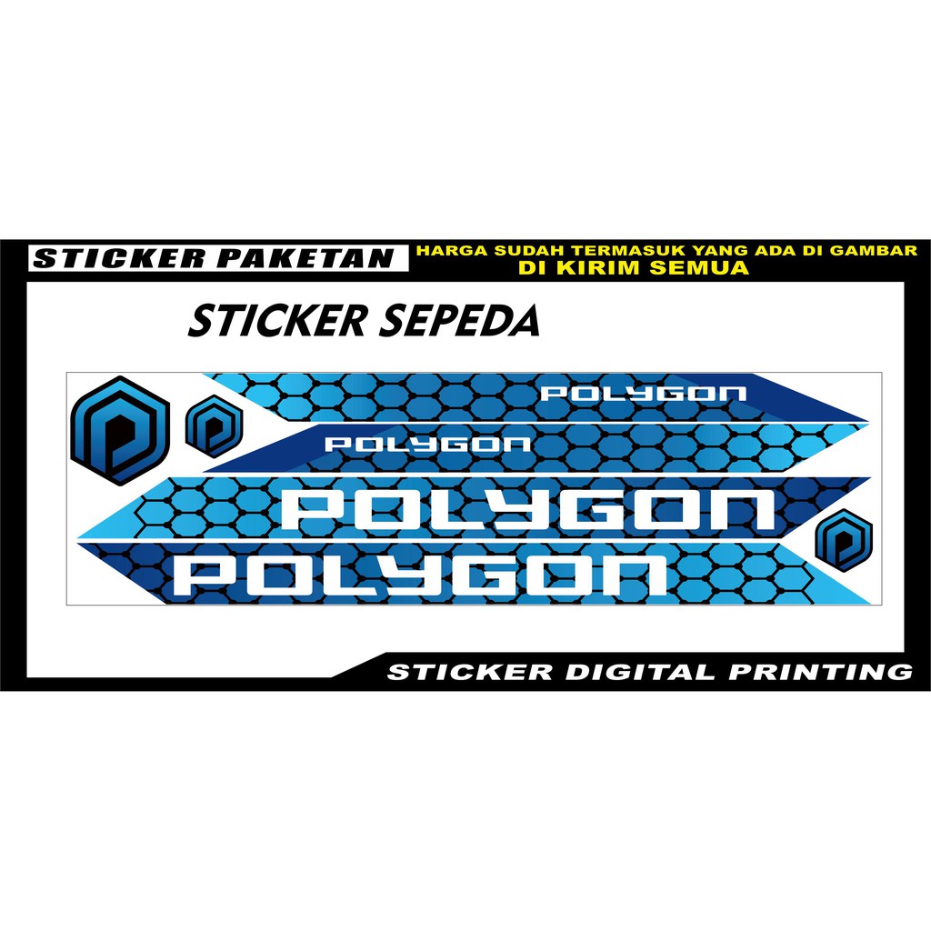 STICKER VARIASI SEPEDA POLYGON STICKER