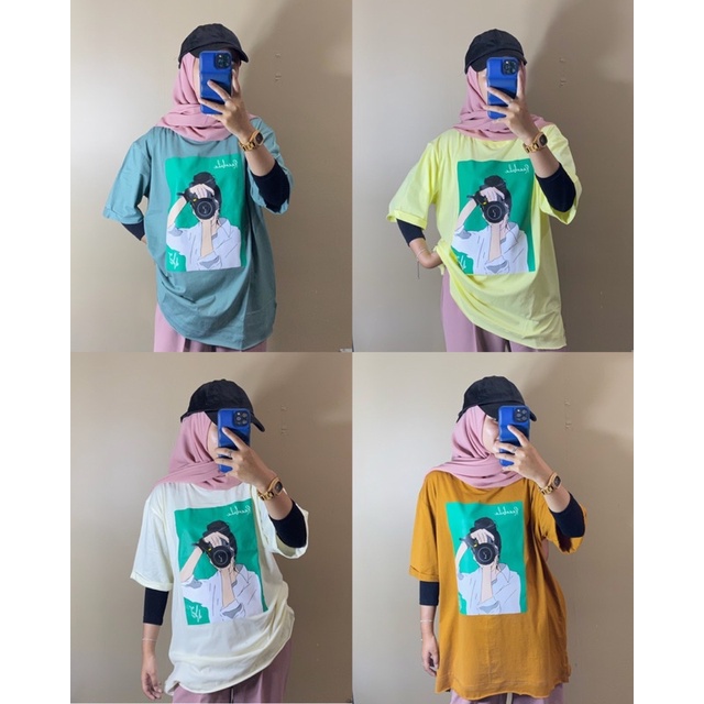 RAABIHA | Sephia Oversize Sablon | Kaos Oversize | Kaos Sablon Plastisol | Oversize Sablon