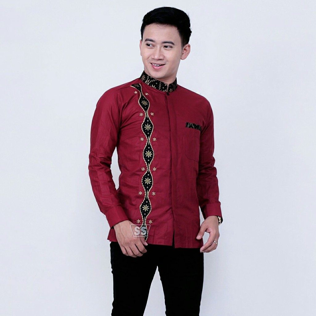 KEMEJA KOMBINASI BATIK