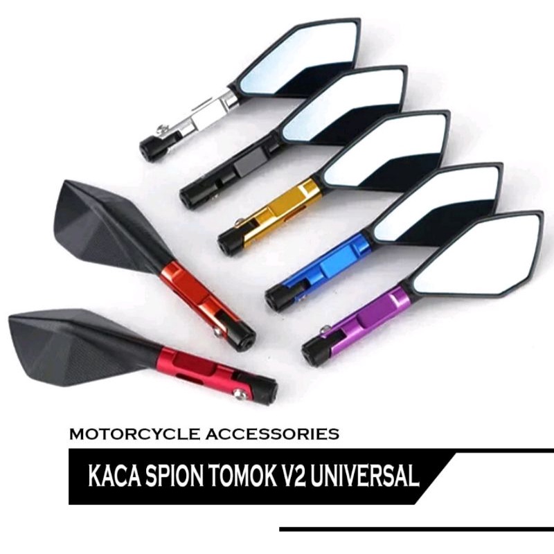 Kaca spion tomok full cnc V2 universal