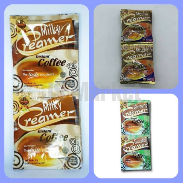 

KOPI SINGA CREAMER INSTANT COFFEE 5 PCS 20GR