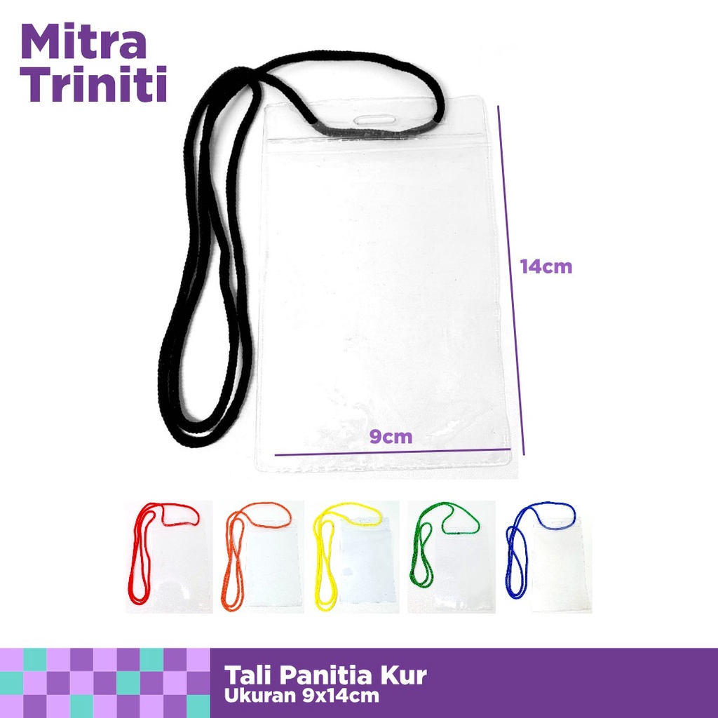 

Set Tali Panitia 9x14 Talikur Nametag Platik Idcard Id Card Layard