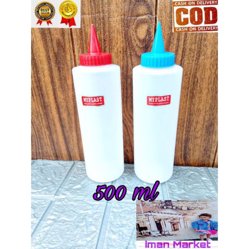 botol mayonaise / botol saus 300 ml