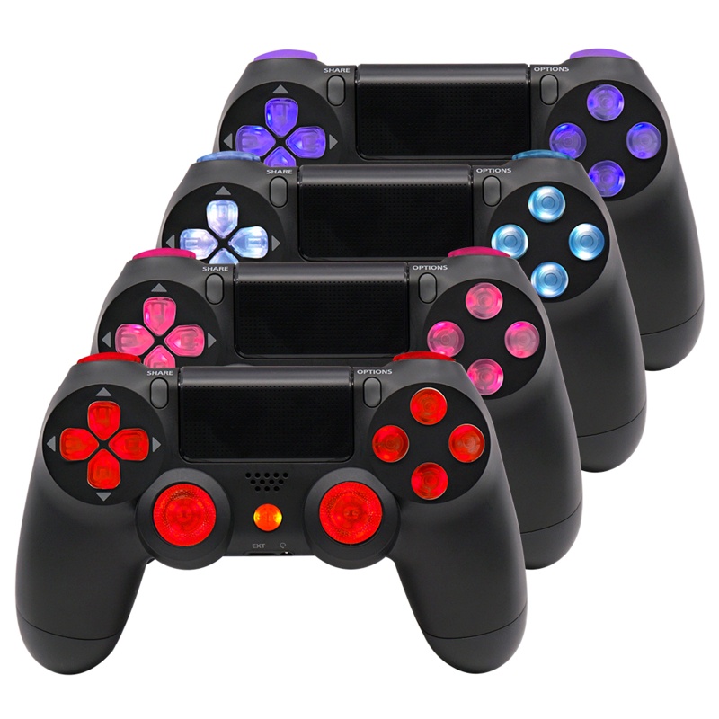 Btsg Multi Warna D-Pad Thumstick Tombol Wajah DTF LED Kit 8warna Untuk Controller